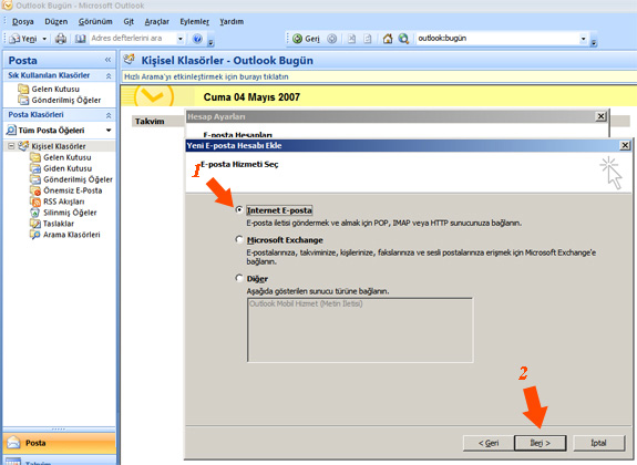 Outlook 2007 E-Posta Kurlumu