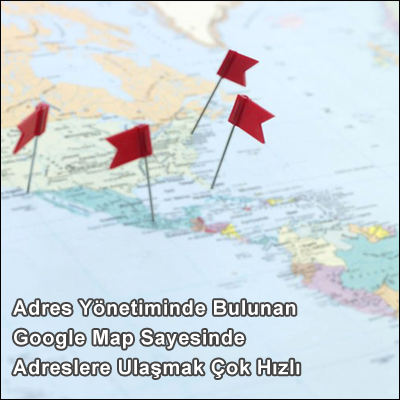 Harita, google map, adres yönetimi Harita, google map, adres yönetimi